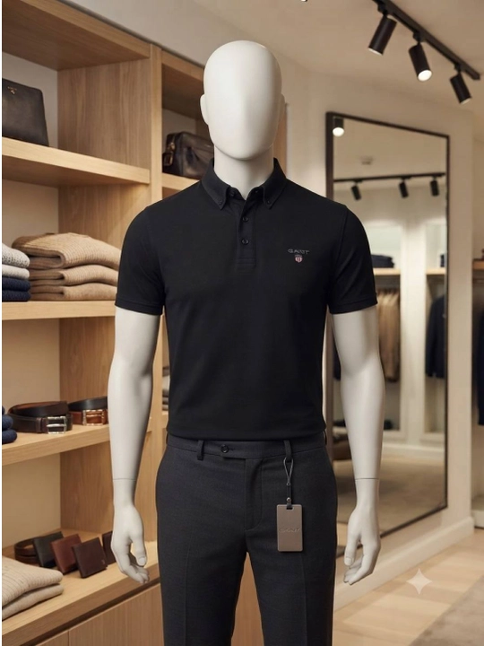 Erkaklar GANT polo futbolkasi, 50% paxta, yozgi, Turkiyada ishlab chiqarilgan