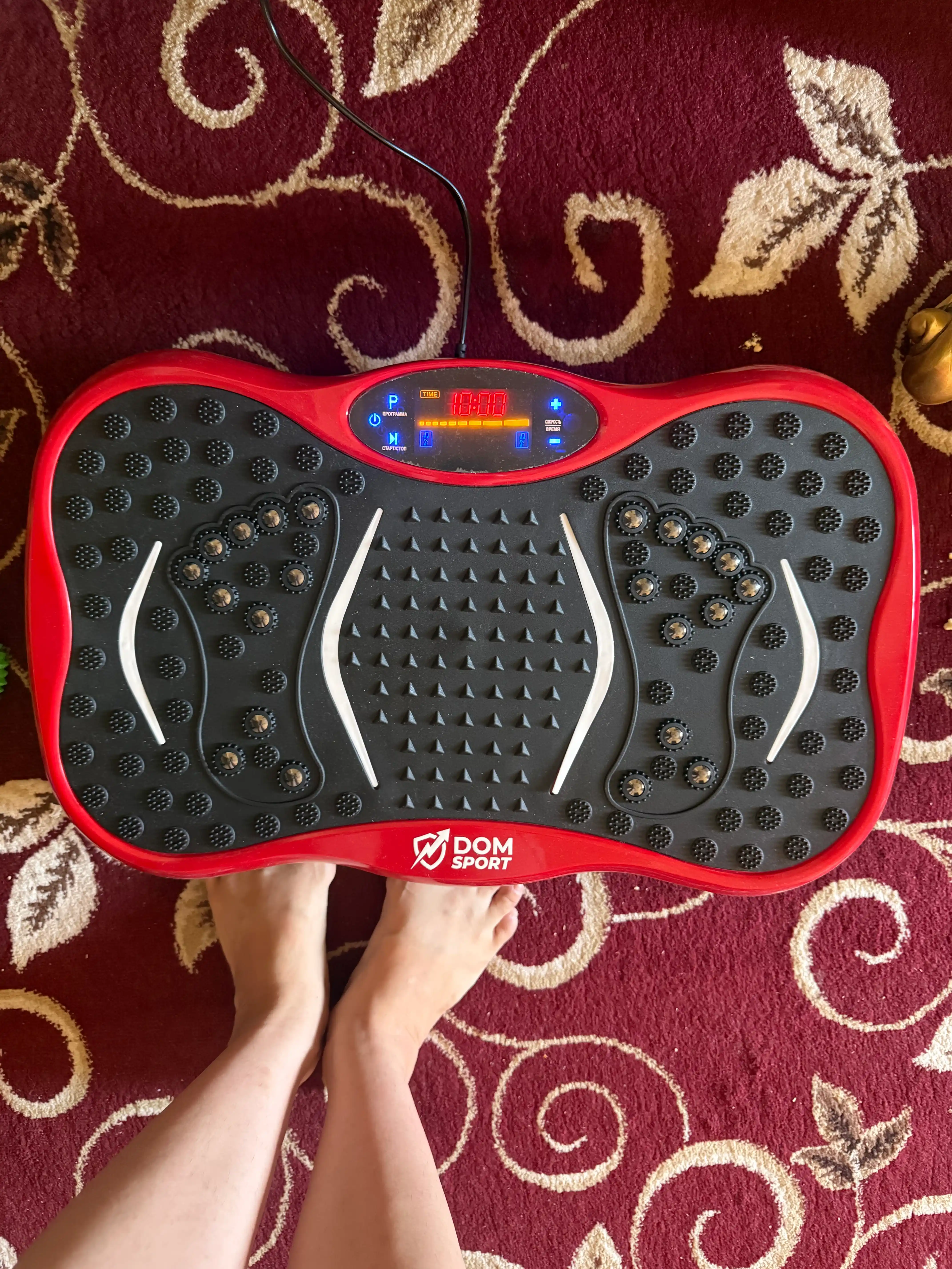 Vibroplatforma FIDGO, ozish va massaj uchun trenajyor, Bluetooth va pult bilan