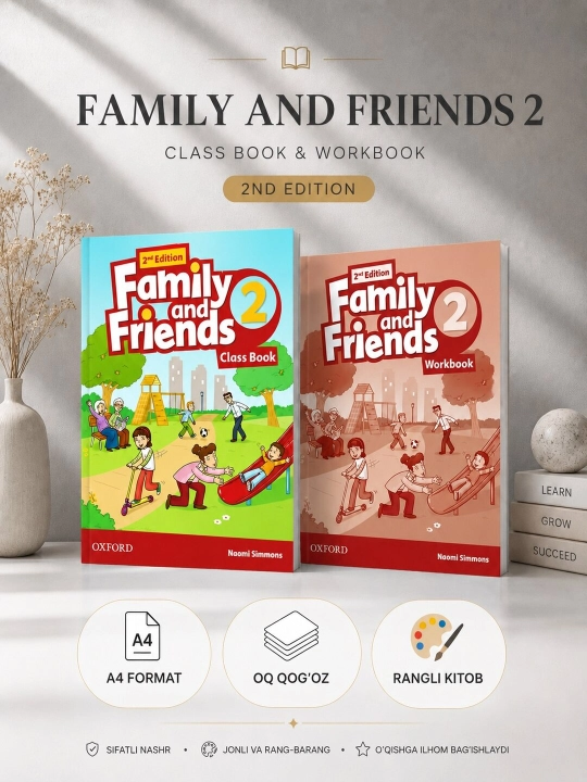 Family and Friends starter 1, 2, 3, 4, 5 части, формат A4 - 