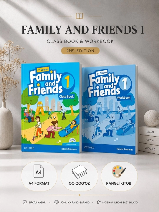 Family and Friends starter 1, 2, 3, 4, 5 части, формат A4 - 