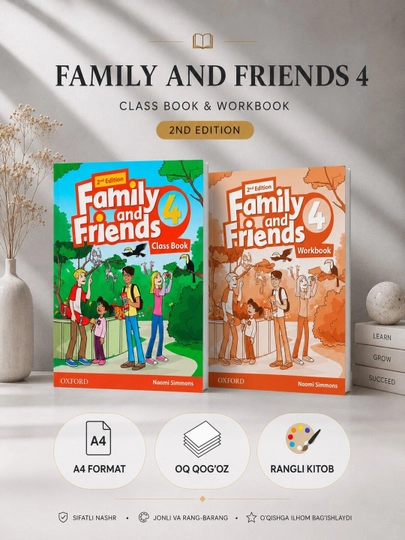 Family and Friends starter 1, 2, 3, 4, 5 части, формат A4 - 