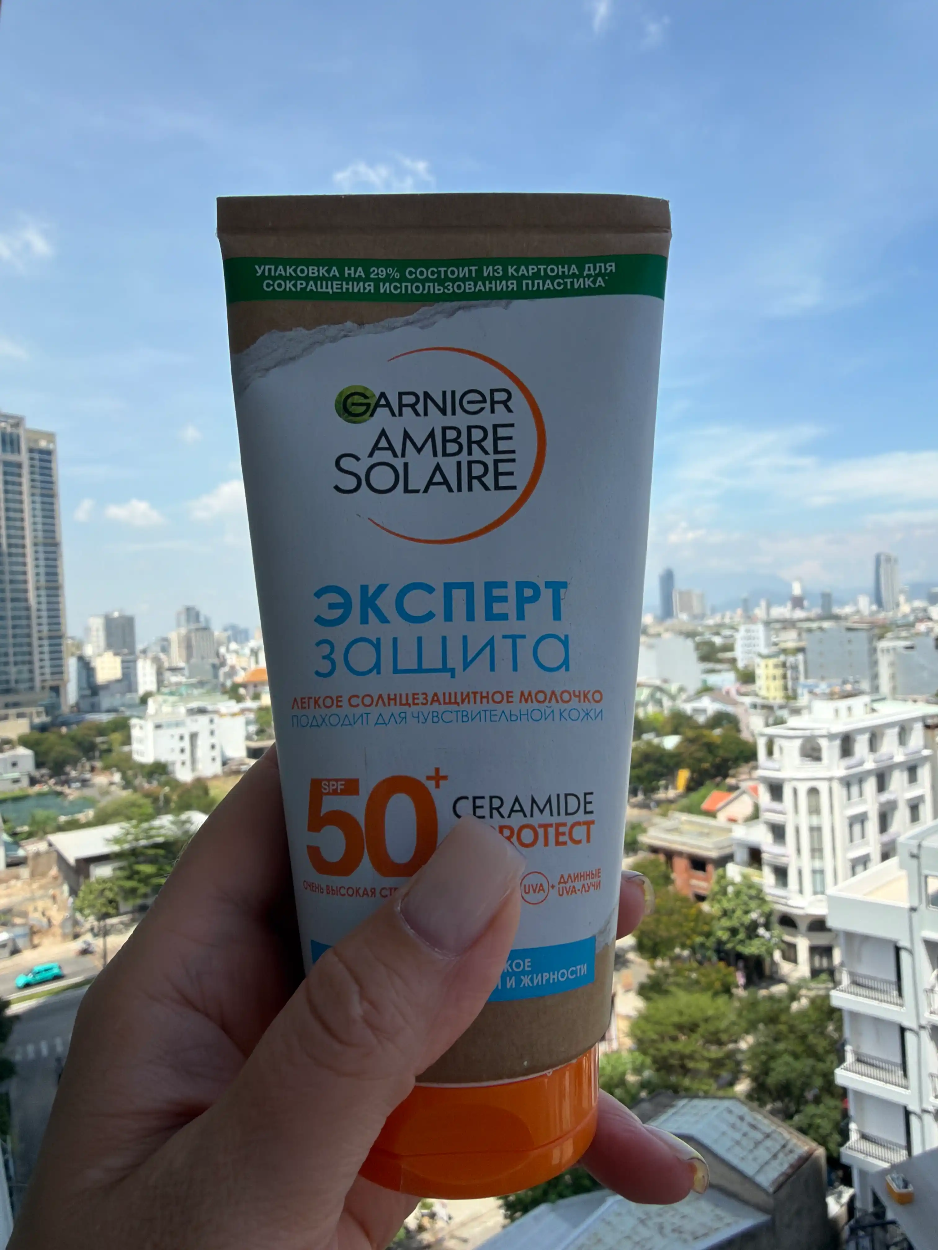Солнцезащитное молочко для лица и тела Garnier Ambre Solaire, эксперт защита, 175 мл