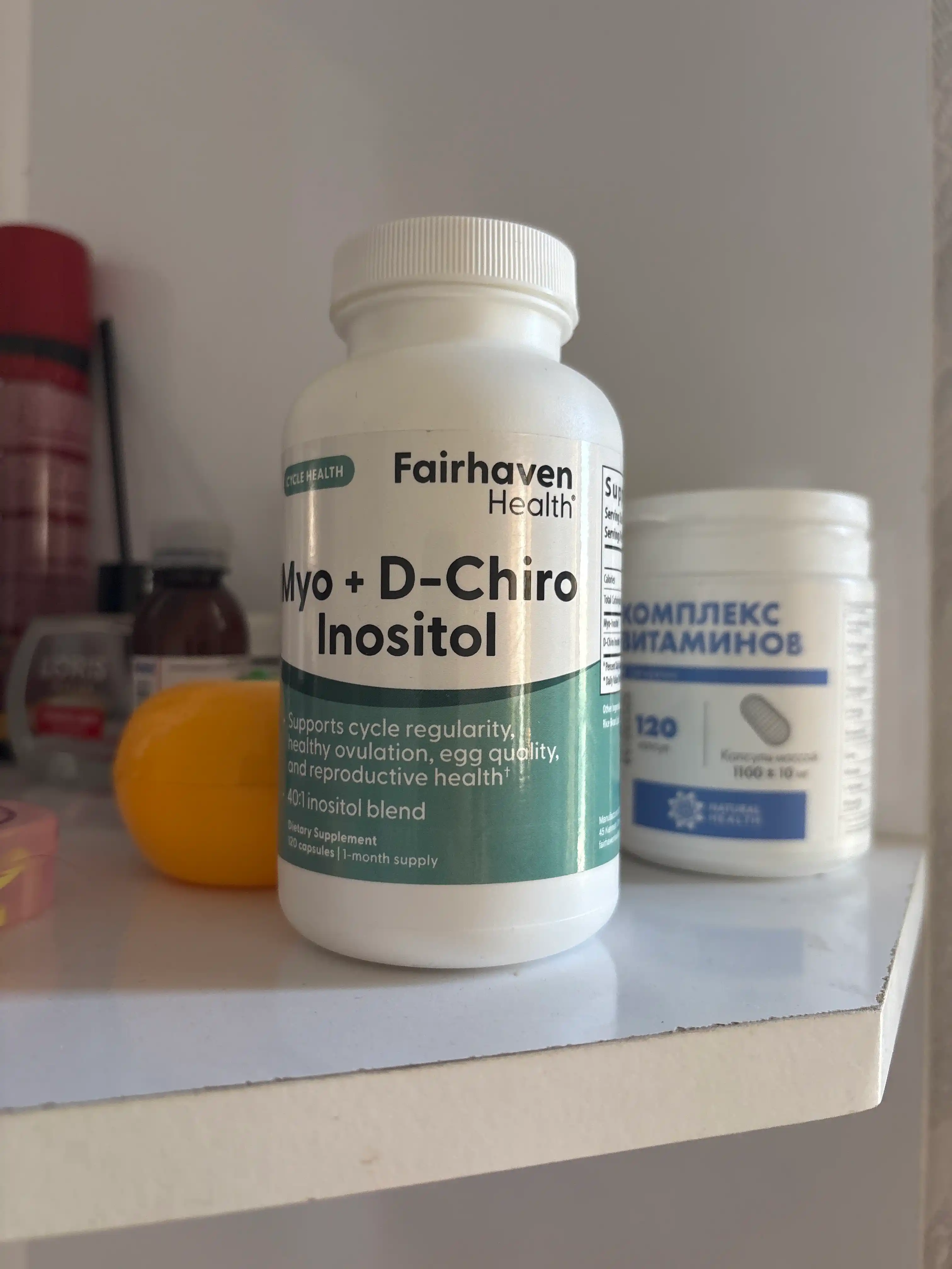 Myo-Inositol va D-Chiro-Inositol, Fairhaven Health, 120 kapsula