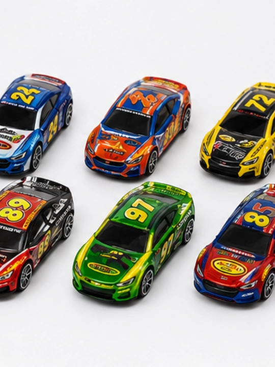 Набор игрушечных машинок Die-Cast Car Model, детские гоночные машинки для мальчиков 6 шт