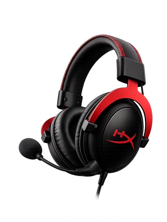 HyperX Cloud II simli geymer quloqchini, mikrofonli, kompyuter va PlayStation uchun