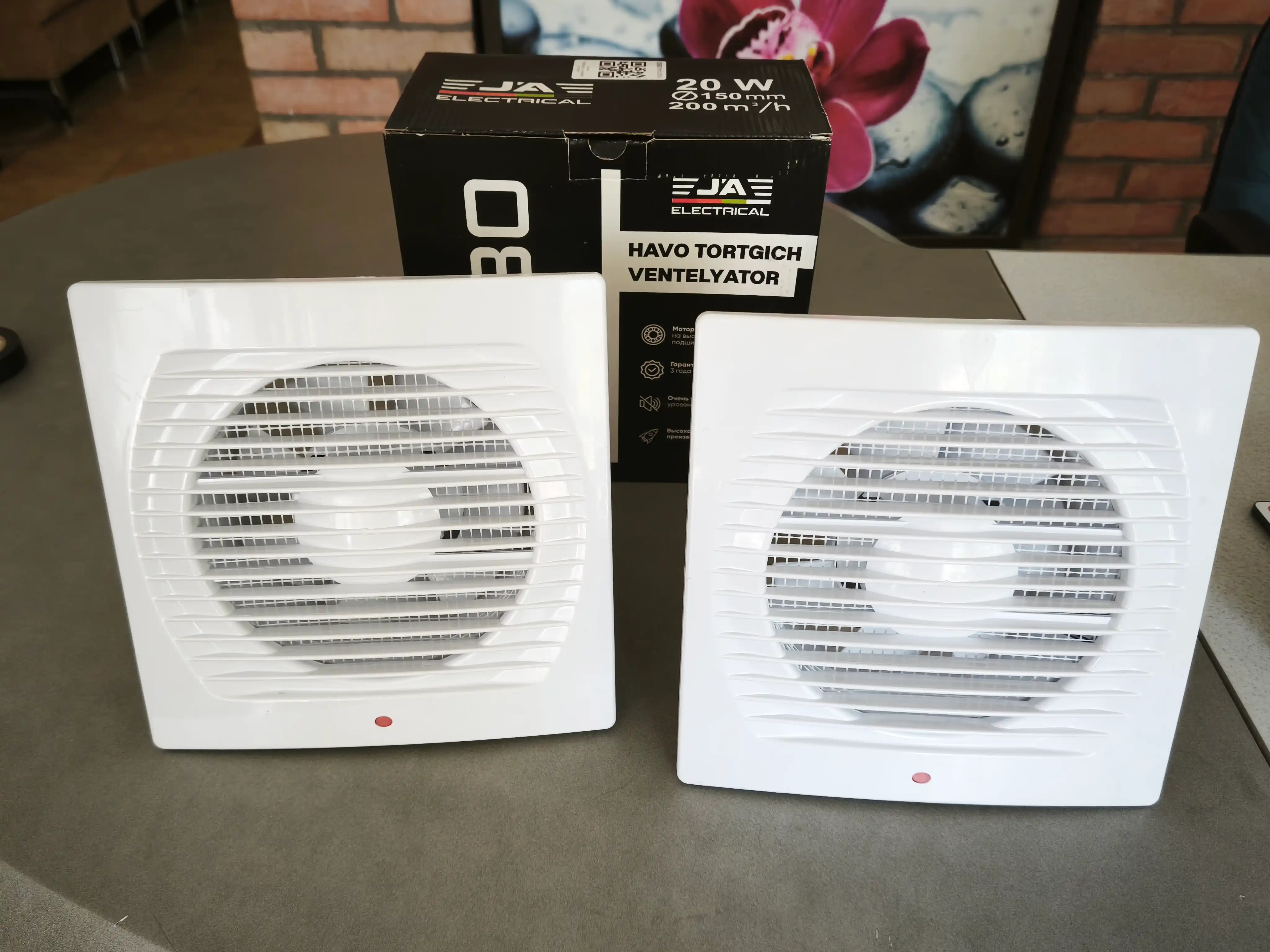 JA Turbo Ventilyator, aircool, vulkan, hitech — Hammom va Hojatxona uchun, havo tozalash