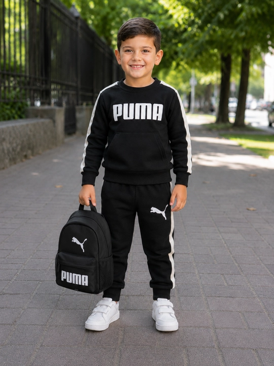 PUMA bolalar sport kostyumi 5, 6, 7 yosh o‘g‘il bola issiq triko kundalik kiyim - 
