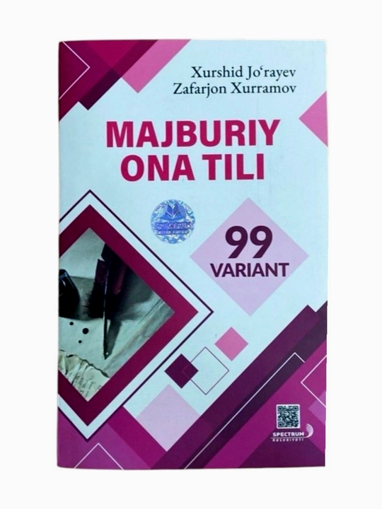Majburiy ona tili 99 variant ( rangli A5 format 2025) - 