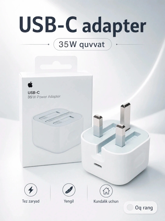 Tez zaryadlovchi uchun qurilma, iPhone uchun вlock, 20 Vt - 
