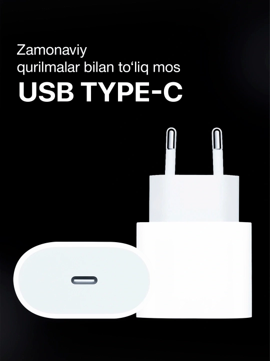 Tez zaryadlovchi uchun qurilma, iPhone uchun вlock, 20 Vt - 