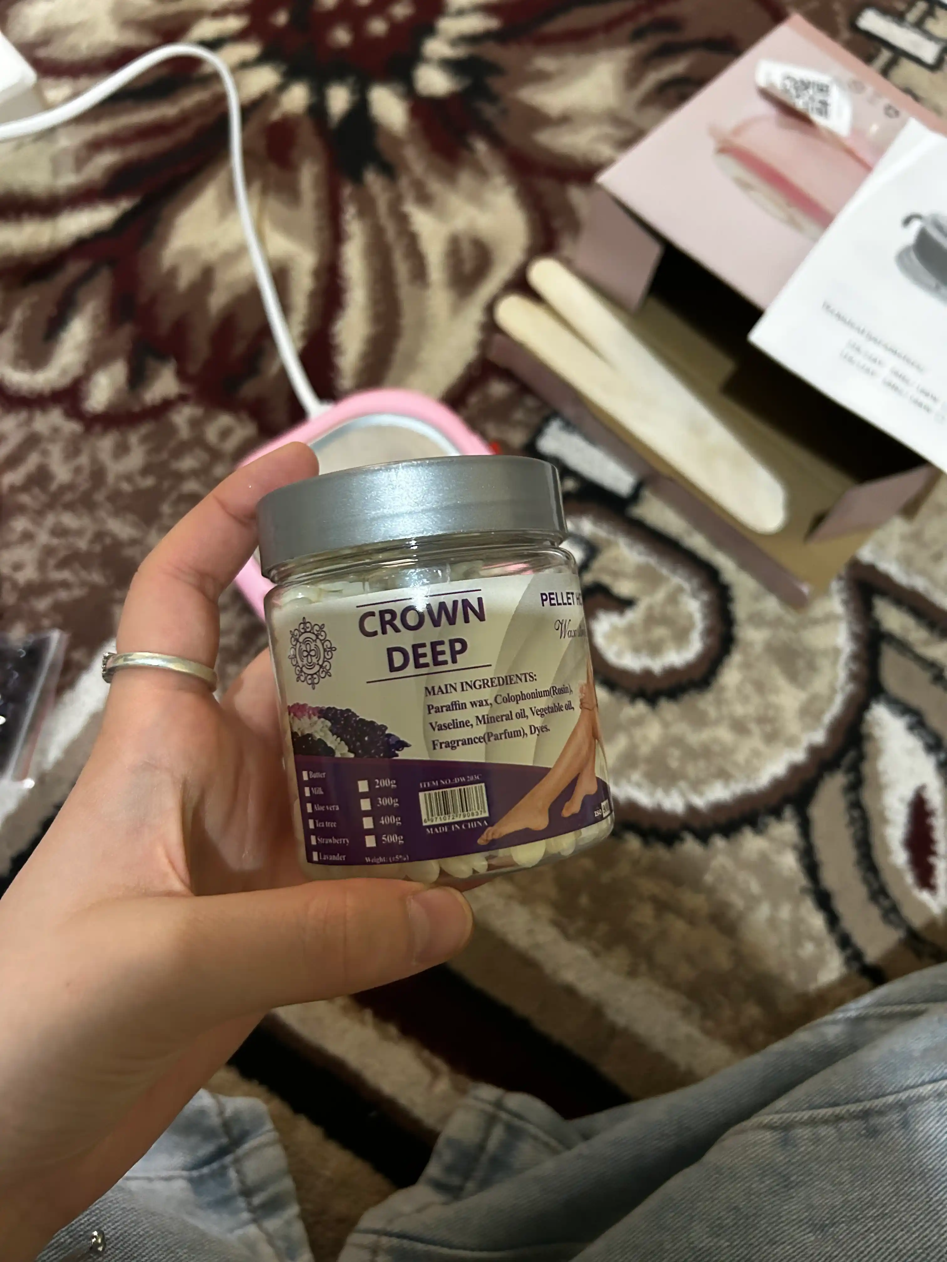 Воск для депиляции Crown Deep, 100-500 гр в гранулах