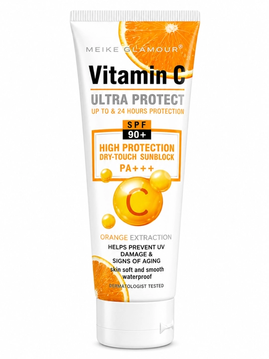 MEIKE GLAMOUR Витамин С Ультра Защитой SPF 90+ Солнцезащитный крем 100 мл