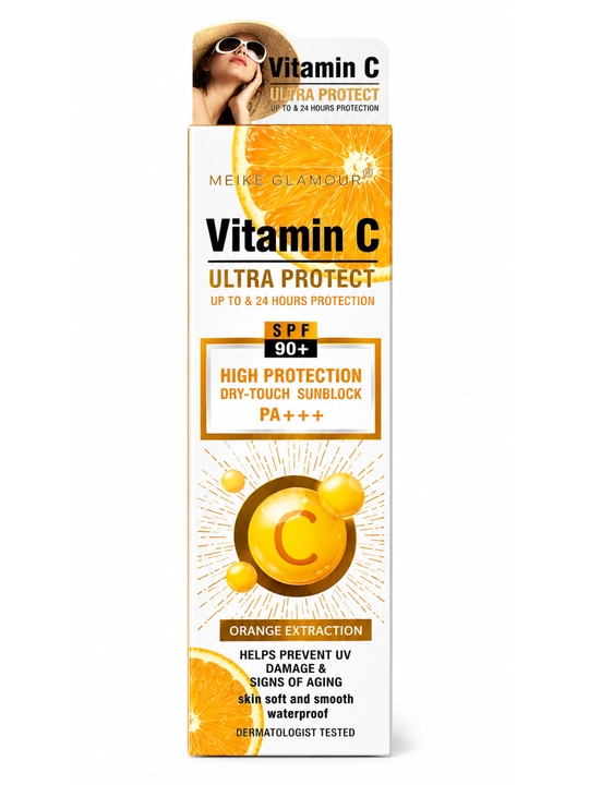 MEIKE GLAMOUR Витамин С Ультра Защитой SPF 90+ Солнцезащитный крем 100 мл