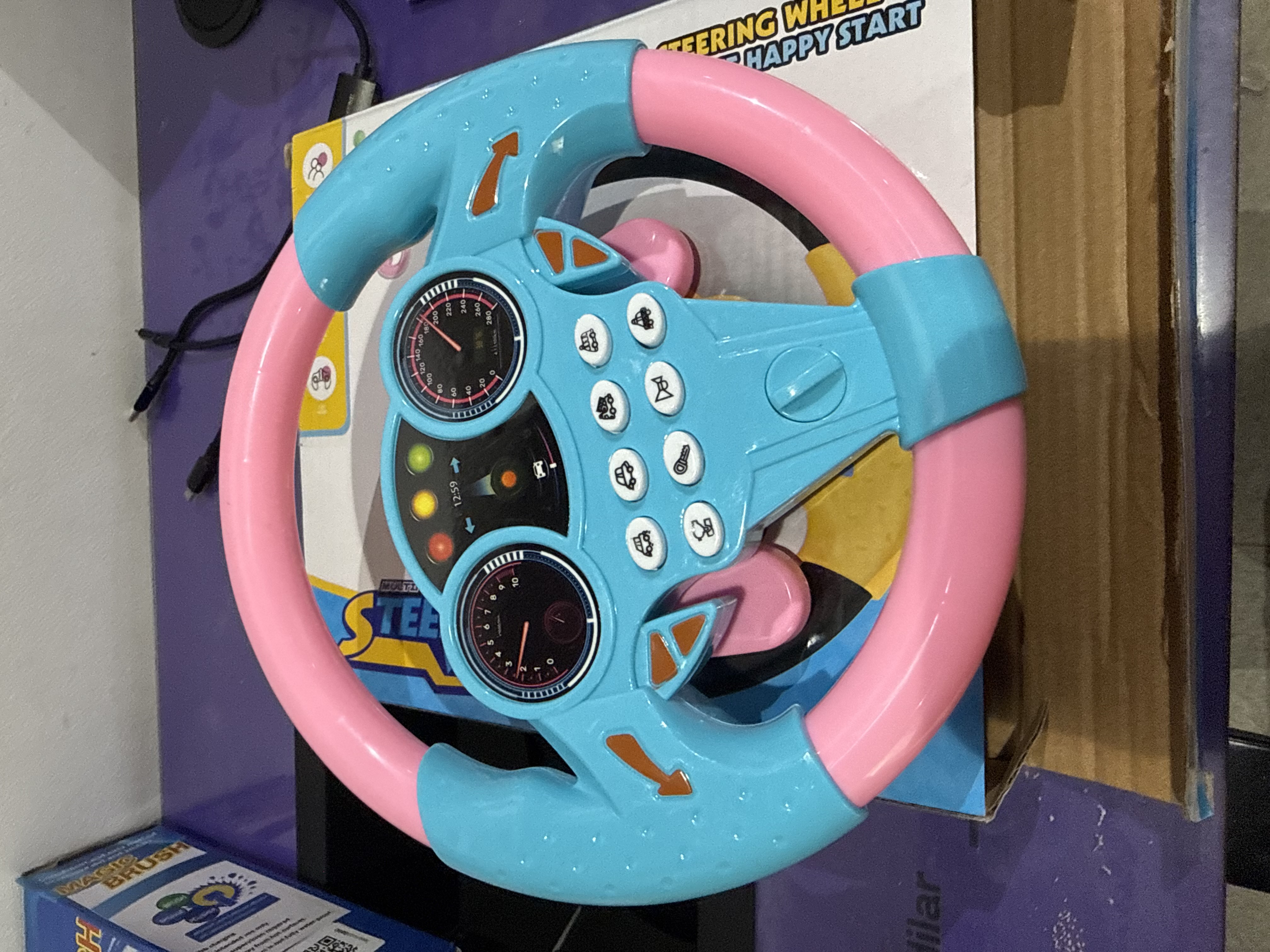 Развивающий музыкальный игрушечный руль для детей, игрушечный руль для детей