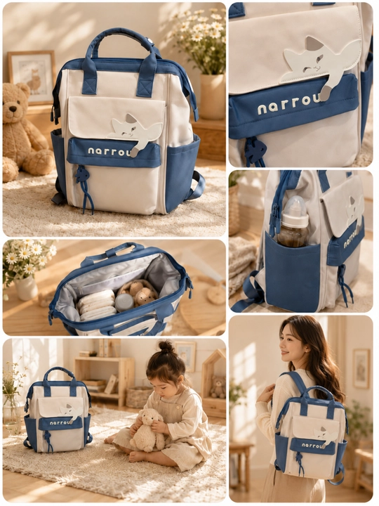 Yosh bolali onalar uchun sumka ryukzak, Mommy bag, bolalar buyumlari uchun keng sumka