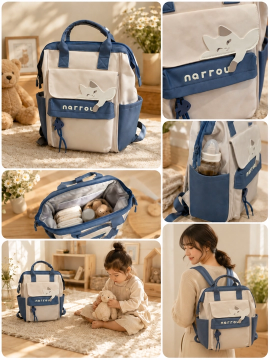 Yosh bolali onalar uchun sumka ryukzak, Mommy bag, bolalar buyumlari uchun keng sumka