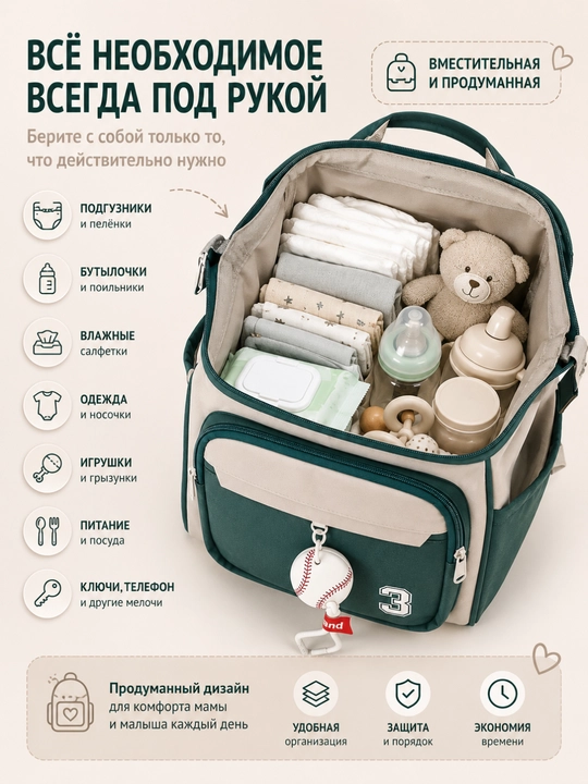Сумка-рюкзак для мам с маленькими детьми, Mommy bag, вместительная сумка для детских вещей