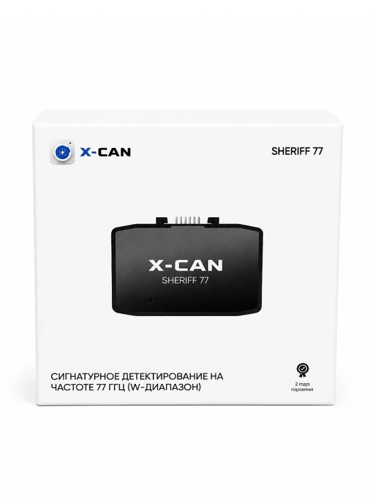 X-CAN S5 MAX 4K DUO videoregistrator va radar detektori + X-CAN Sheriff Z7 (77 GHz) moduli
