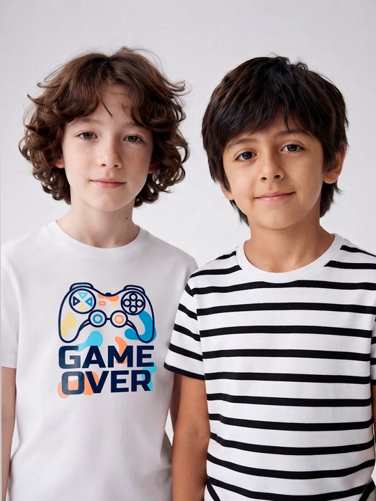 O'g'il bolalar uchun futbolkalar, 2 dona to'plam, 7–13 yosh