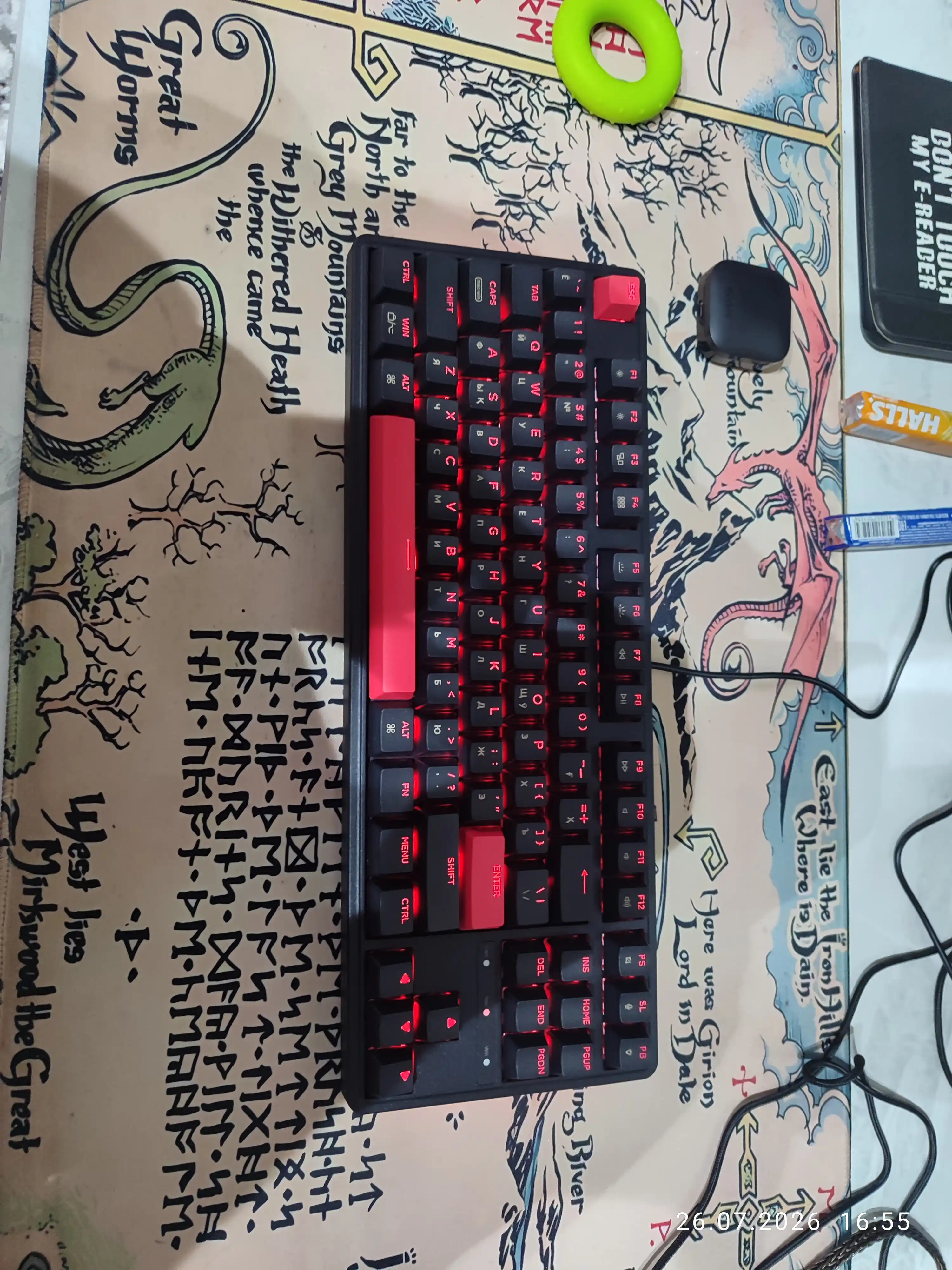 Keychron C3 Pro 87Key, USB-A, EN/RU/UZ, C3P-A1/A3 o‘yin mexanik klaviaturasi