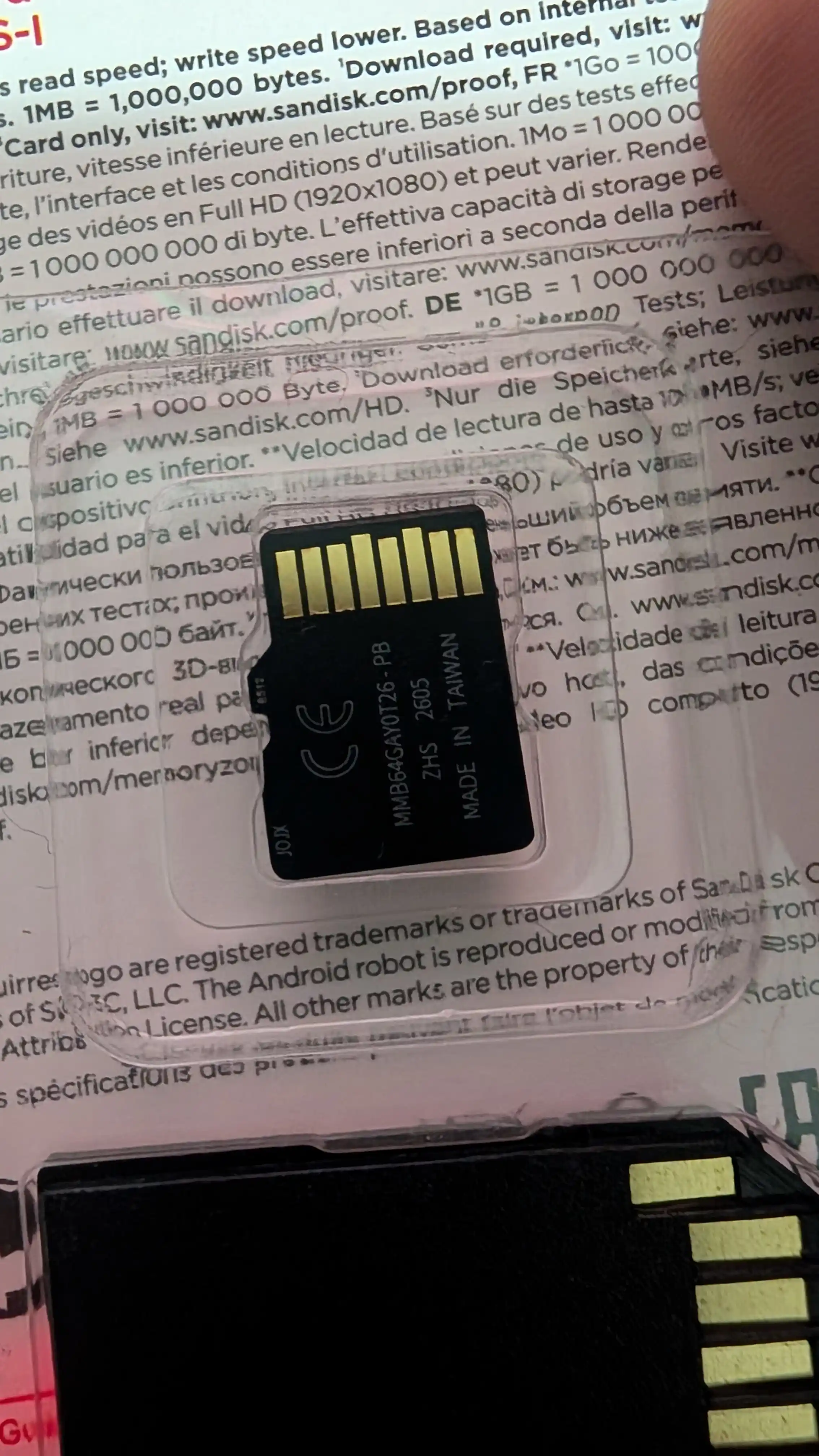 Флешка Micro SanDisk 32GB