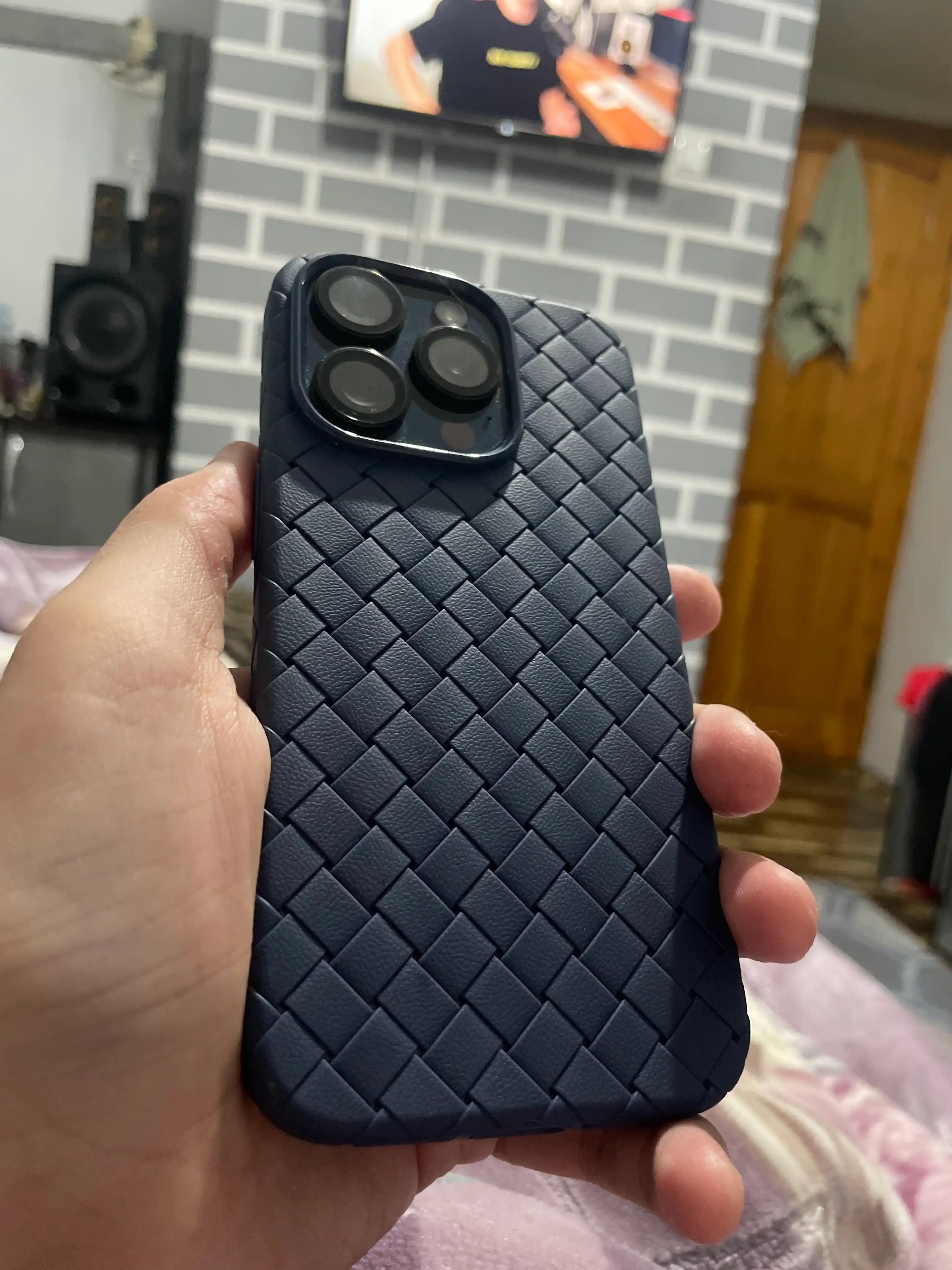 Чехол для iPhone Pro Promax Air 14, 15, 6, 17 Woven Silicone Phone Case