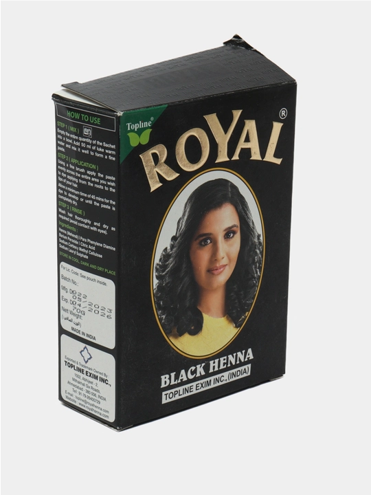 Soch uchun Royal xina, tabiiy hina bo‘yog‘i - 