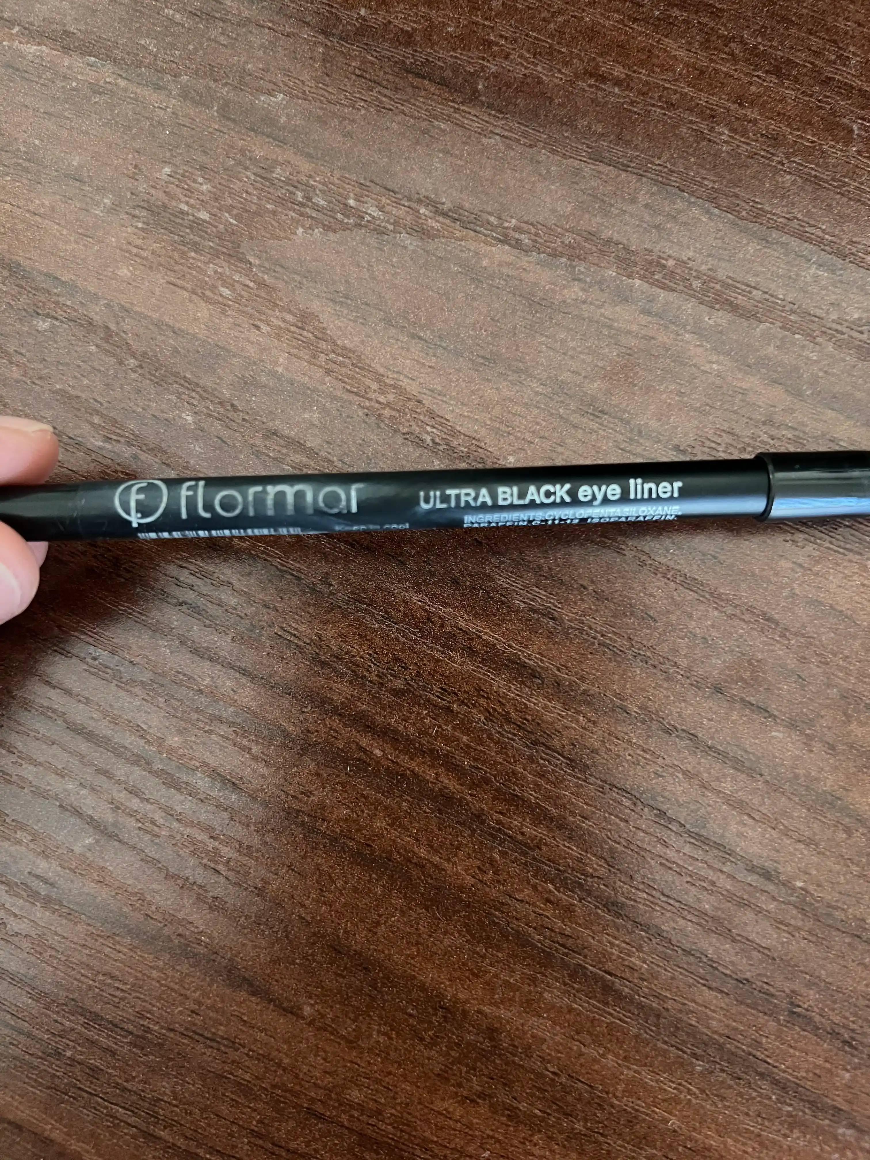 Карандаш для глаз Flormar, черный, водостойкий, стойкий контур