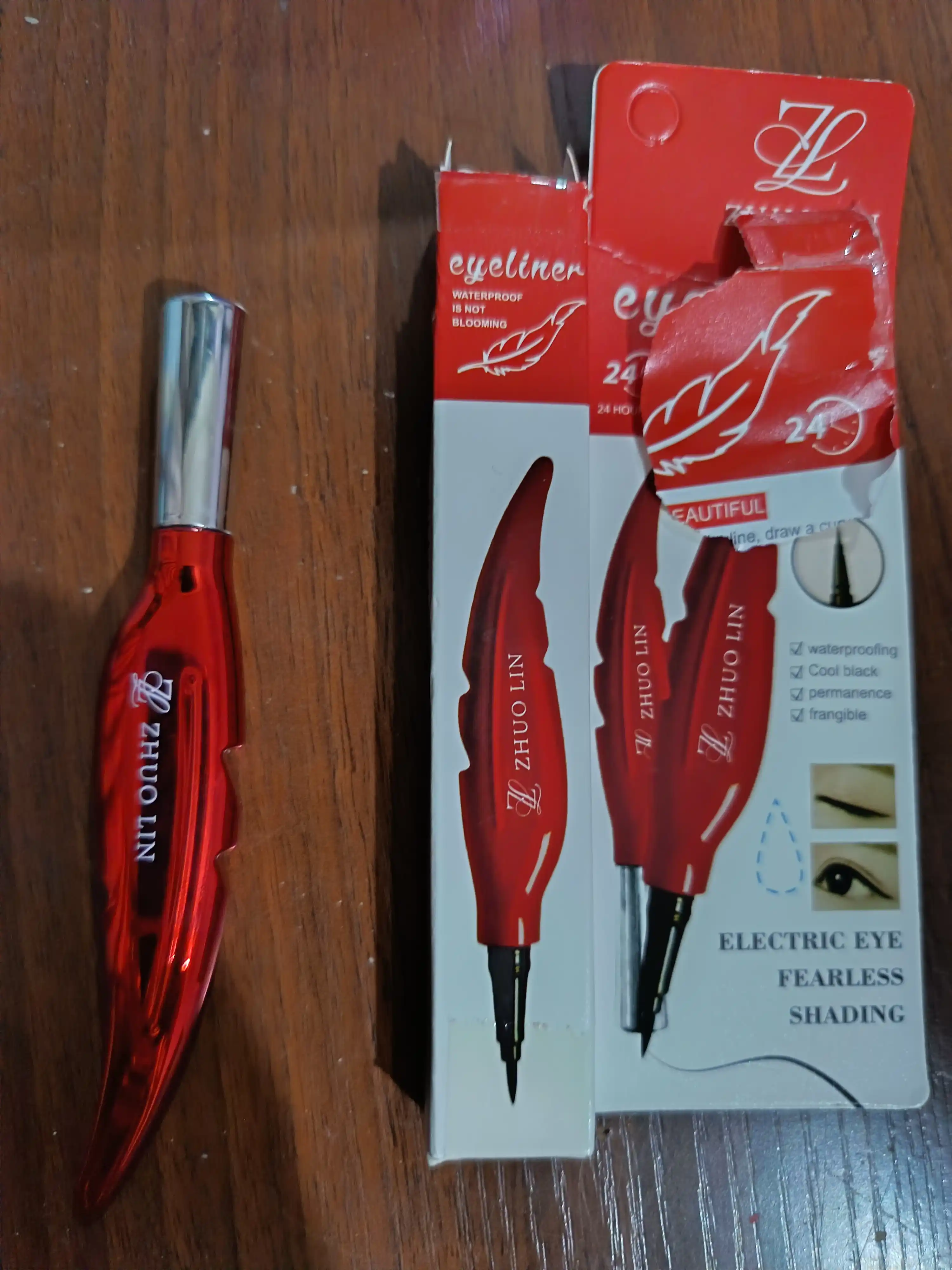 Eyeliner ABZ professional flomaster podvodkasi, ko‘z uchun, suvga chidamli, qora