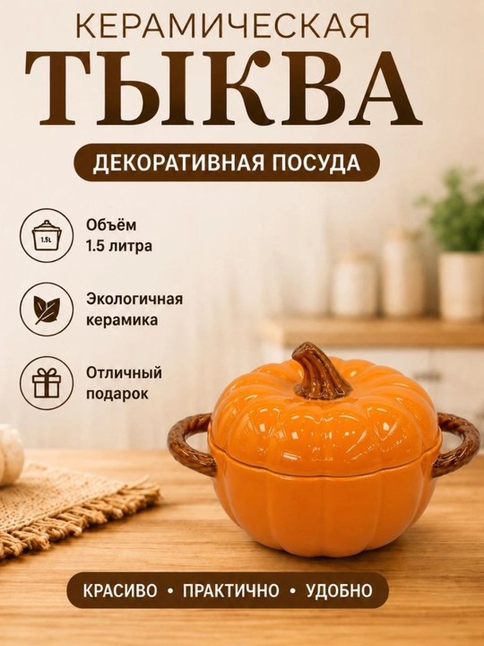 Керамическая миска  — большая суповая миска  горячих блюд, декоративная кухонная посуда - 