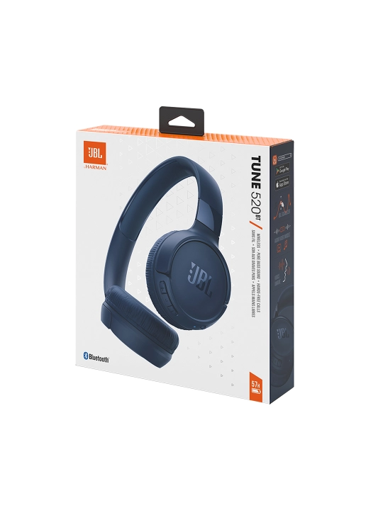 JBL Tune 520BT Беспроводные наушники, Bluetooth 5.3, с микрофоном, Pure Bass, складные