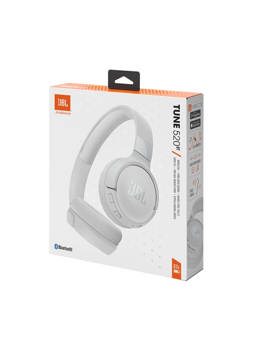 JBL Tune 520BT Беспроводные наушники, Bluetooth 5.3, с микрофоном, Pure Bass, складные