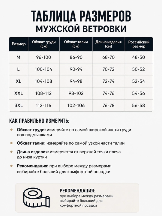 Erkaklar demimavsumiy kurtkasi, kapyushonli vetrovka, katta o‘lcham M–3XL