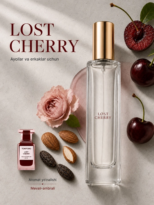 Женские духи Lost Cherry с ароматом вишни и миндаля, парфюмерная вода, 3-30 мл - 