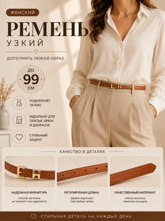 Ремень женский поясов, джинсов и платьев