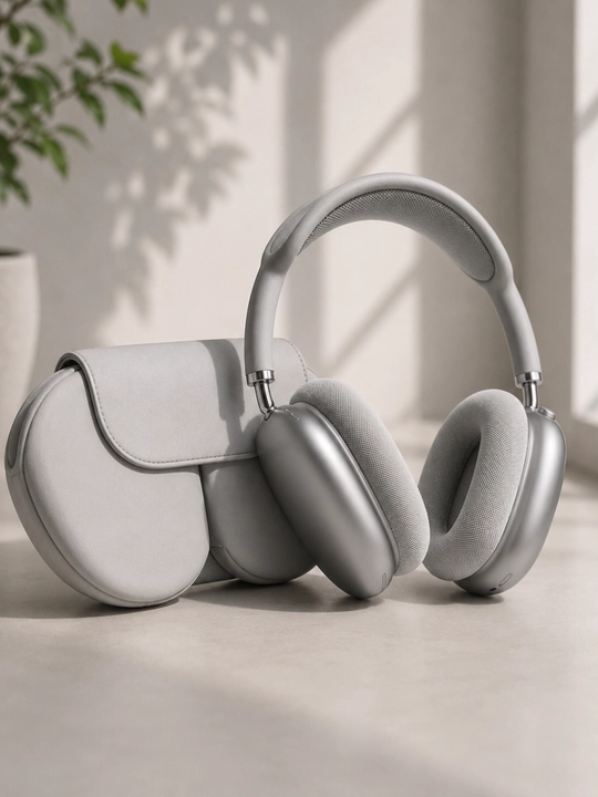 Simsiz Bluetooth quloqchin, premium ovoz, shovqinni kamaytirish, kulrang rang