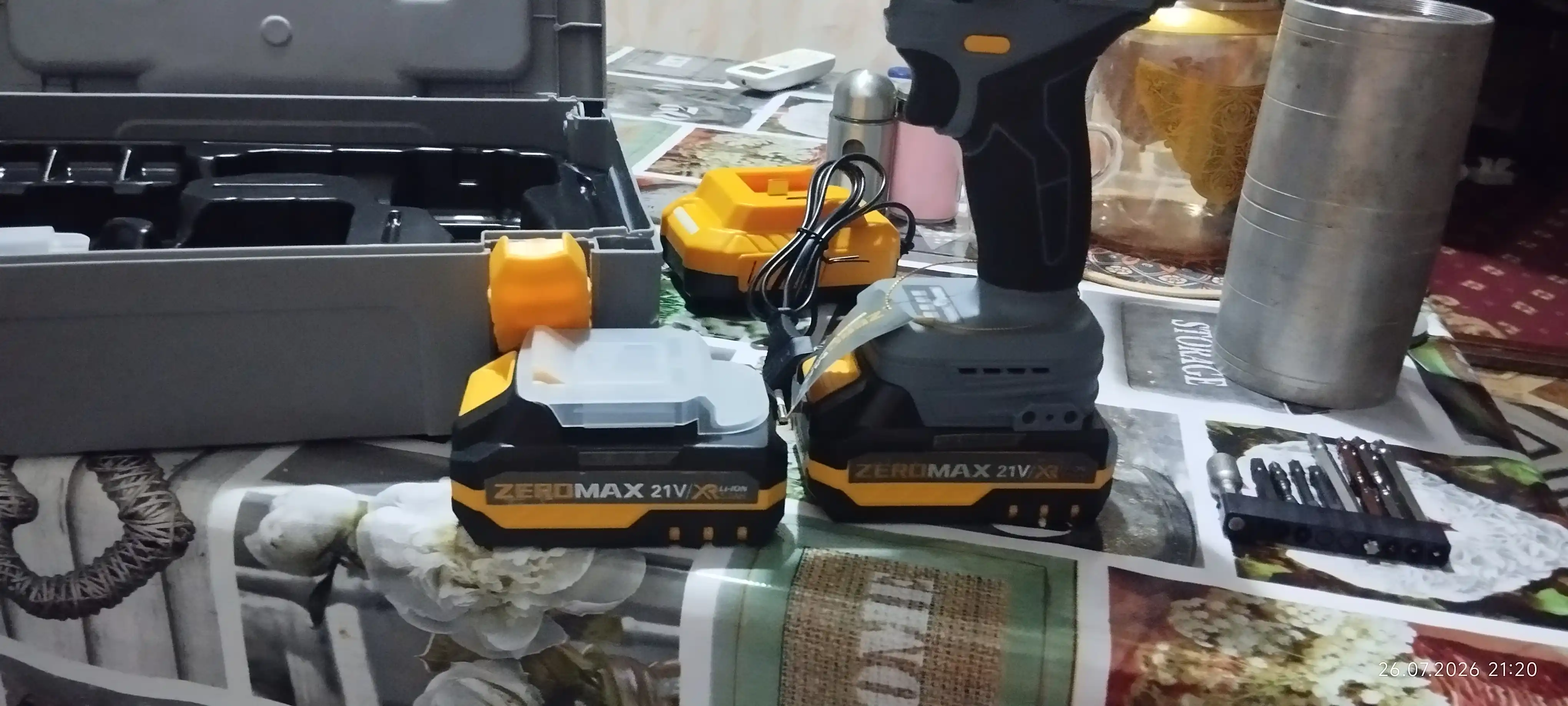 Zeromax shurup buragichi, 21 V, yuqori aylanish tezligi, ishonchli model