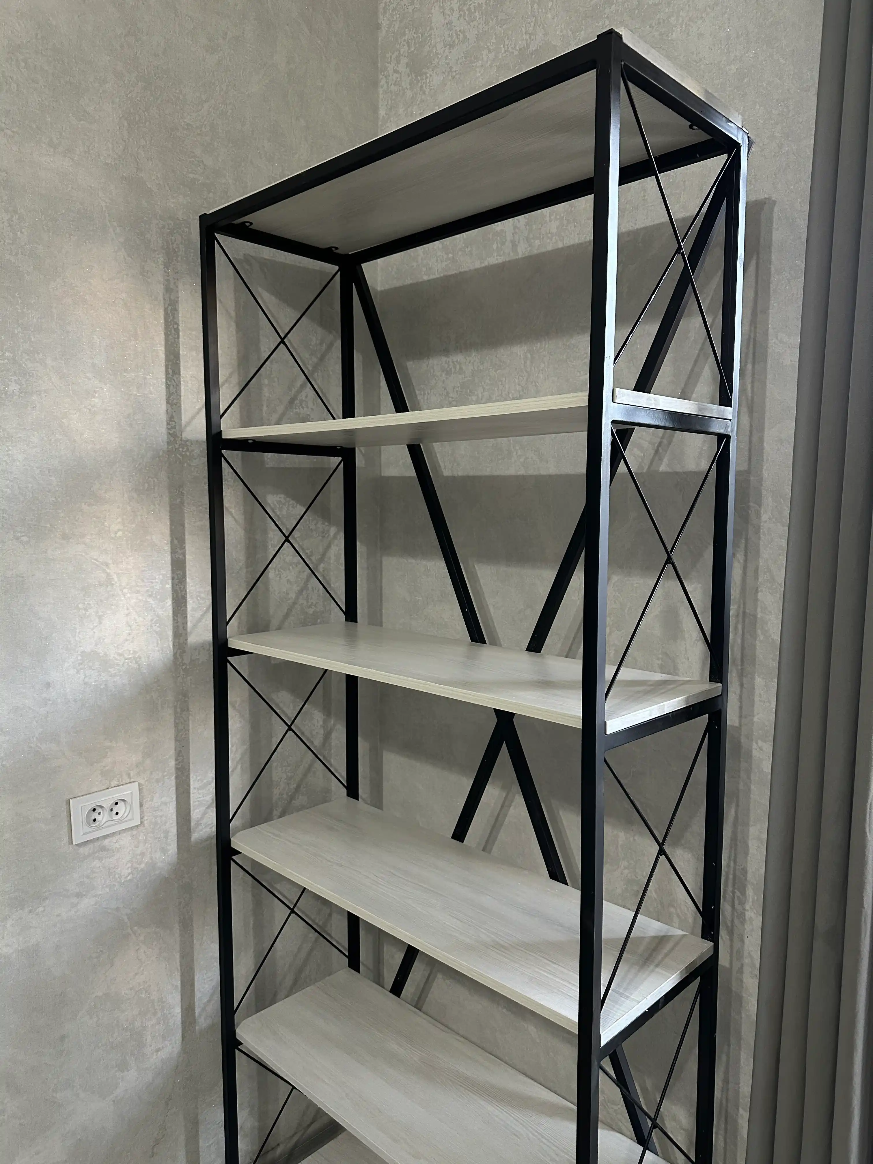 Металлический стеллаж, с усиленным каркасом, 5 уровней