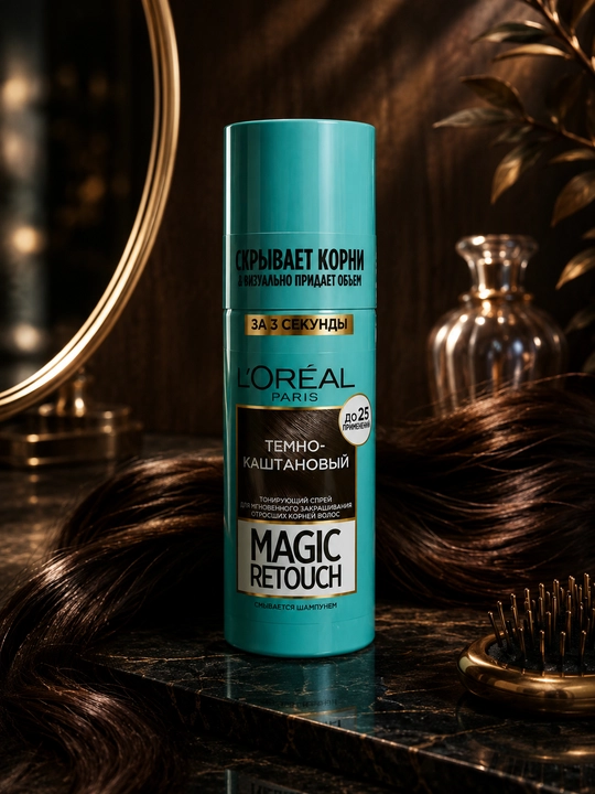 Magic Retouch Loreal Paris soch ildizlarini tez bo‘yash uchun ton beruvchi sprey, 75 ml - 