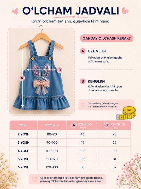 Осенний джинсовый сарафан для девочек, размер 2-5 лет