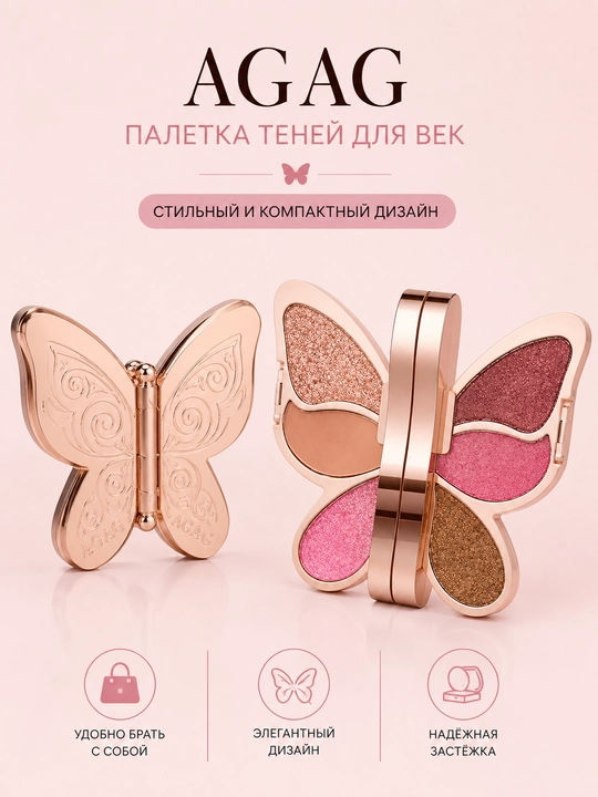 Палетка теней для век AGAG Butterfly