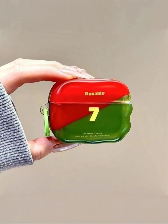 Текстурированный чехол для AirPods с объемным 3D цветком