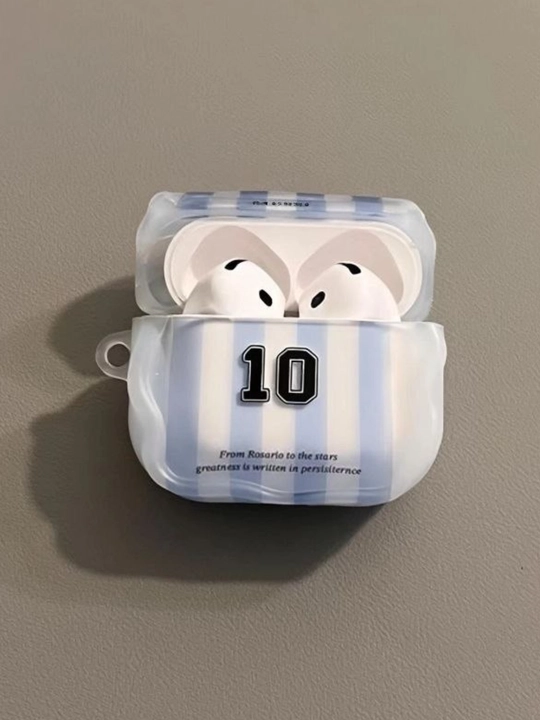 Текстурированный чехол для AirPods с объемным 3D цветком