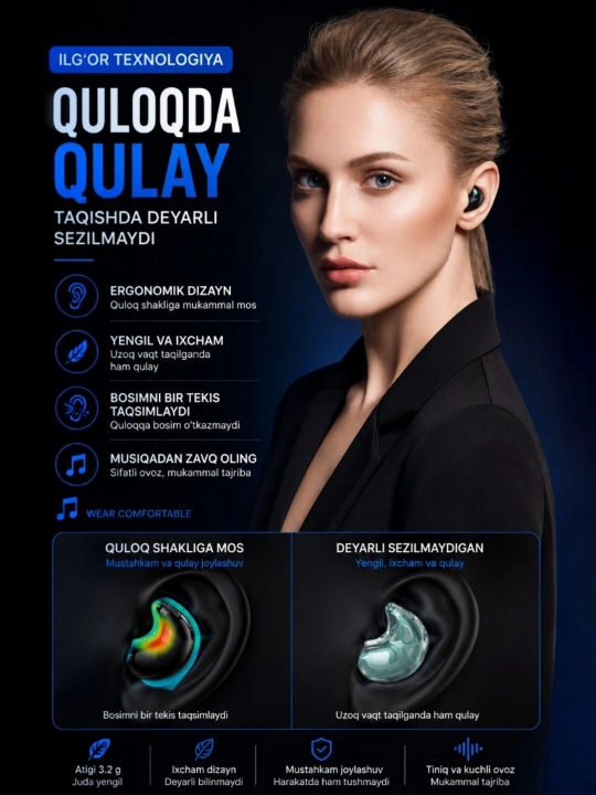Bluetooth simsiz quloqchinlar