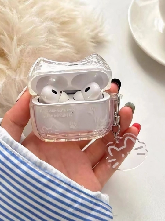 Текстурированный чехол для AirPods с объемным 3D цветком