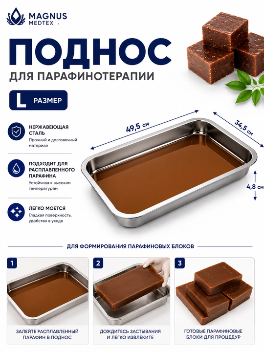 ПОДНОС ДЛЯ ЗАЛИВКИ ПАРАФИНА, ИСПОЛЬЗОВАНИЯ НА КУХНЕ И В БЫТУ - 