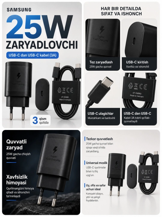 Samsung 25W Zaryadlovchi