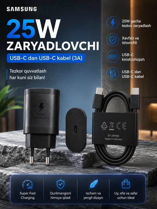 Samsung 25W Zaryadlovchi