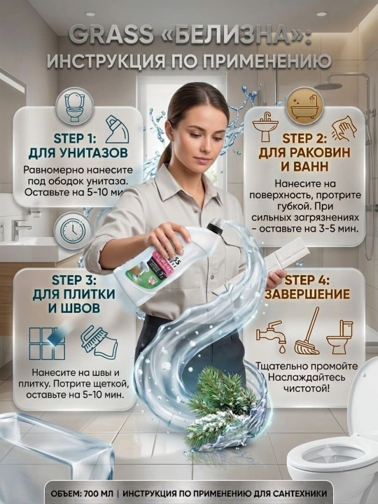 Чистящее средство GRASS «Белизна»
