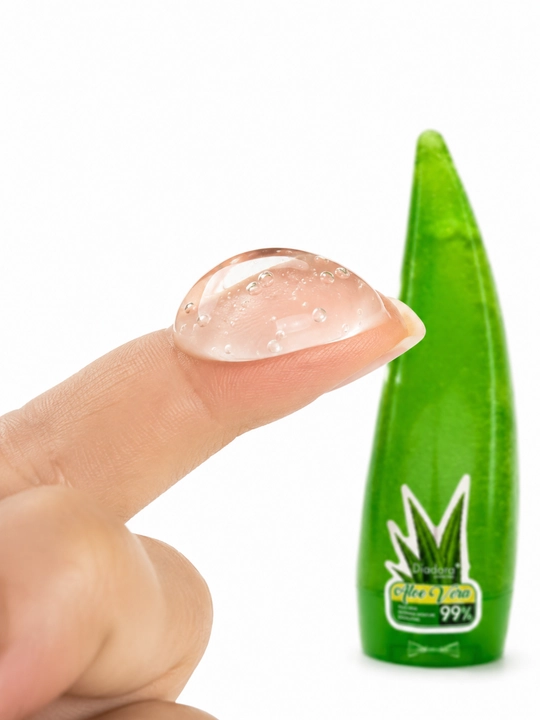 Aloe Vera 99% namlovchi geli yuz, tana va soch uchun, teri parvarishi